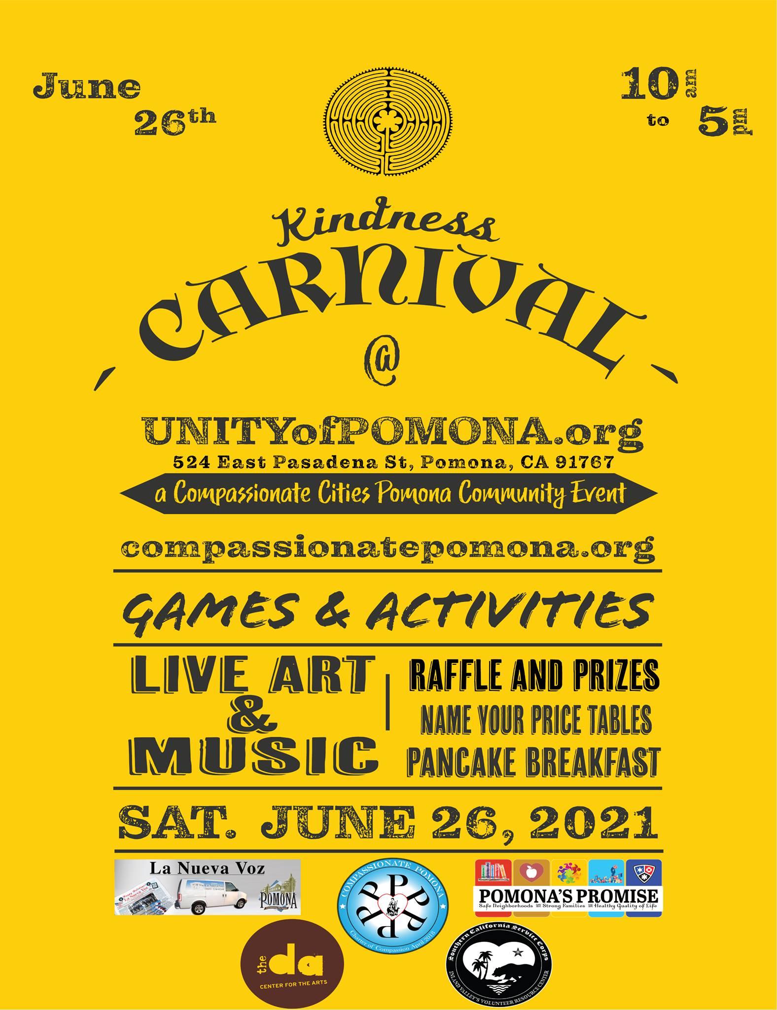 Kindness Carnival flyer